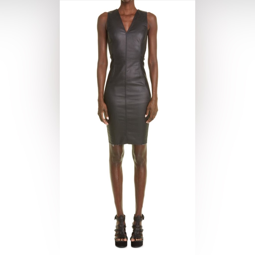 ✨Host Pick✨Rick Owens Coated Denim Bodycon Dress- Sz 4